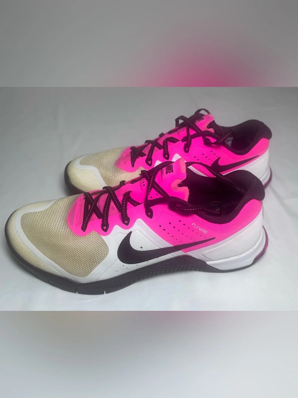 Nike Flywire Metcon 2 Women’s Athletic Shoes - Hot Pink, White & Black